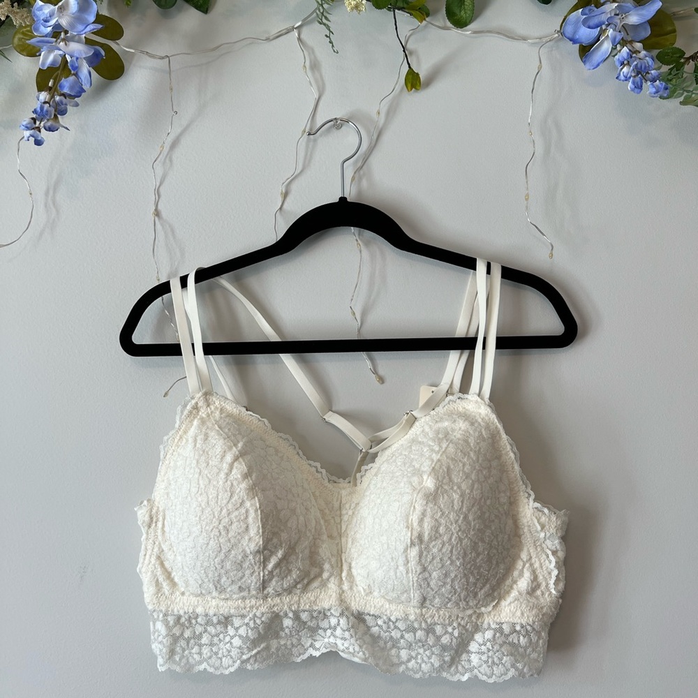Aerie Bralette - Ivory - size XL - NWT